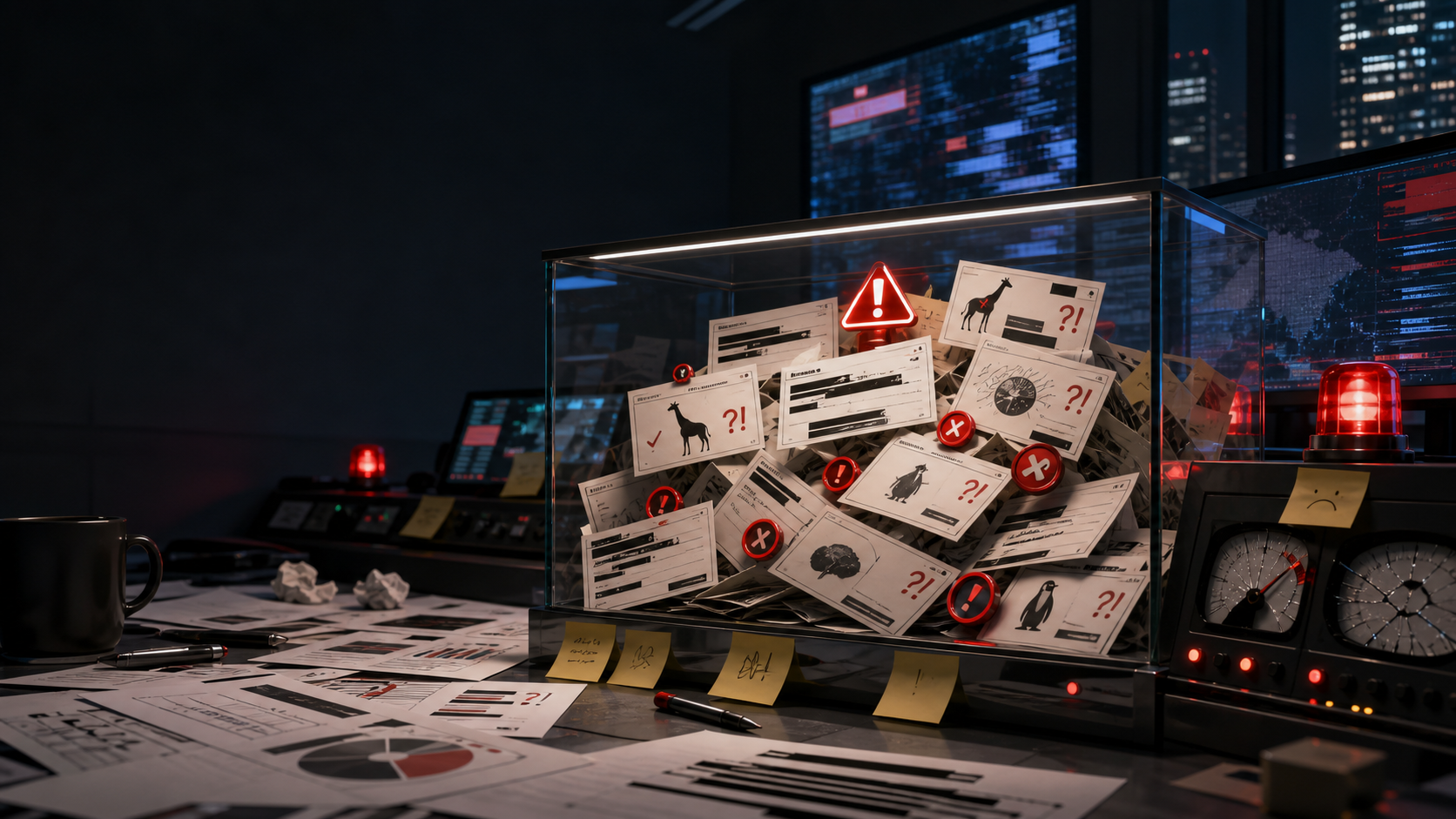 AI failure control room